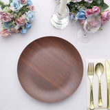 Rustic Brown Melamine Dinner Plates Rustic Brown Melamine Dinner Plates