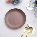 Rustic Brown Melamine Dessert Plates Rustic Brown Melamine Dessert Plates