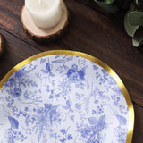 Glamour and Sophistication with Gold Wavy Rim Paper Plates